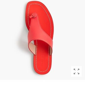 J Crew Playa Sandals Coral Red Sz 9